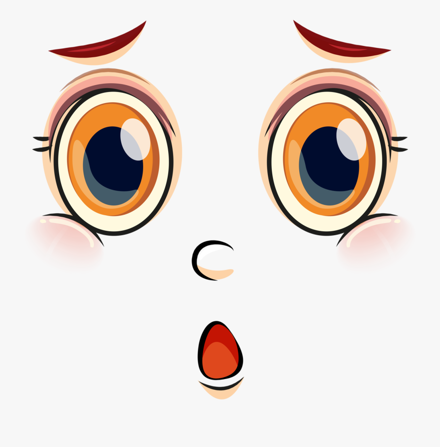 3 - Face Png Cartoon, Transparent Clipart