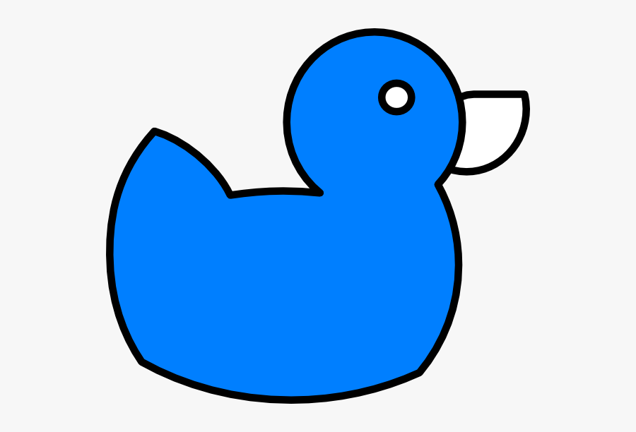 Blue Rubber Duck Cartoon, Transparent Clipart