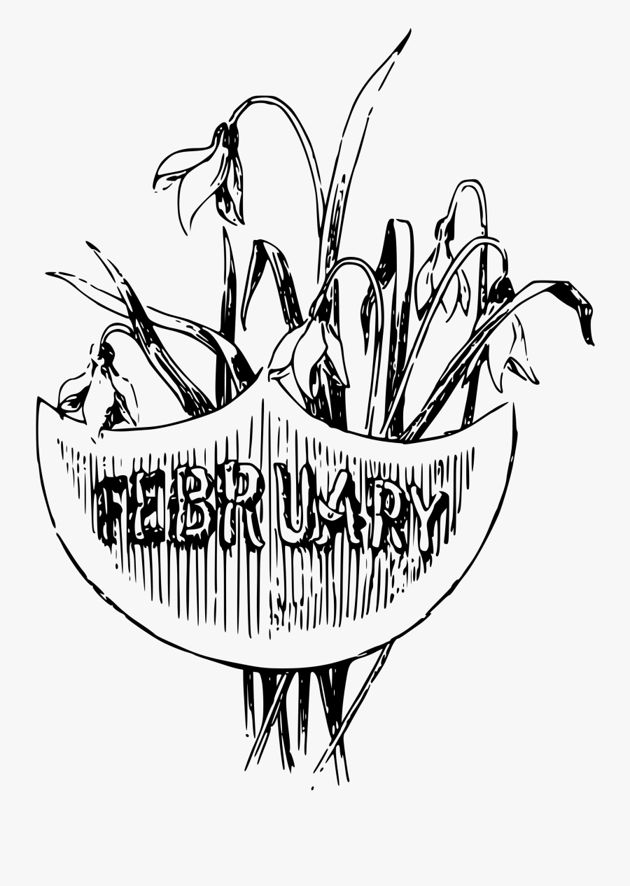 Month Of February Clipart - Illustration, Transparent Clipart