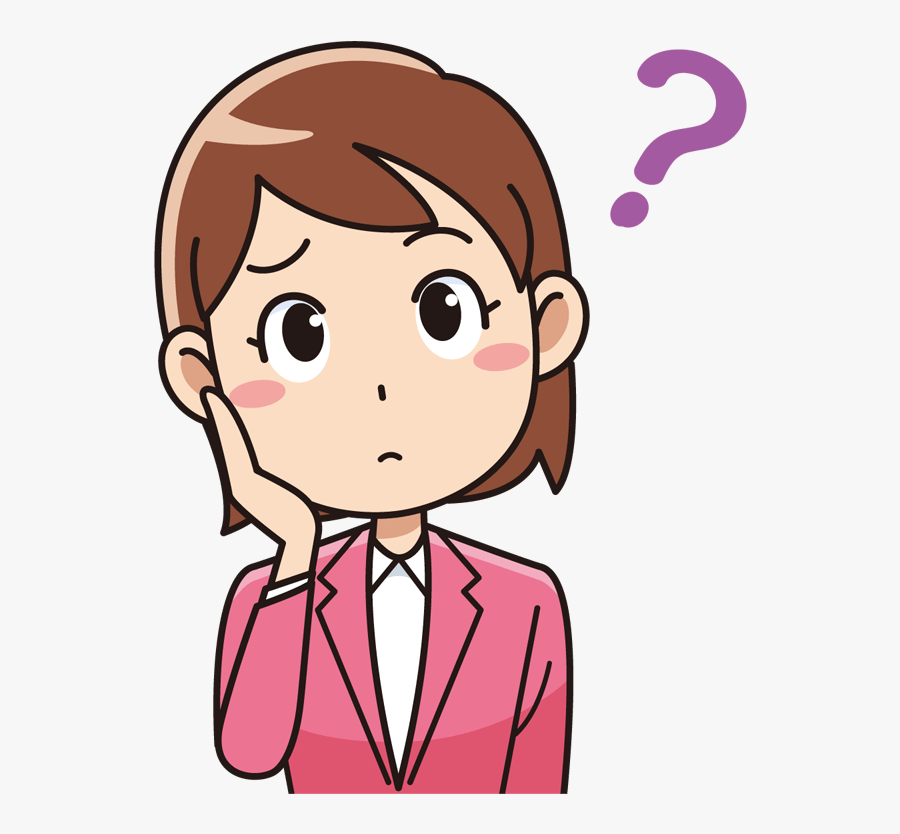 Talking Mouth Clip Art - Girl Thinking Cartoon Png , Free Transparent ...