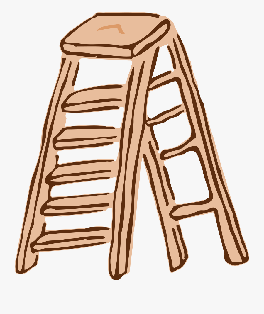 Line,furniture,ladder - Ladder Clipart, Transparent Clipart