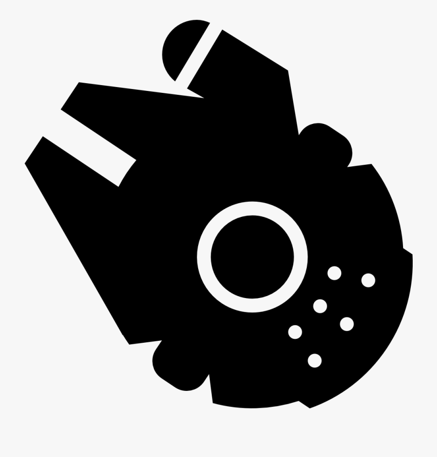 Star Wars Clipart Icon - Millennium Falcon Icon Png, Transparent Clipart