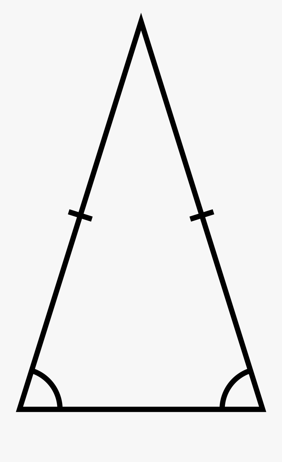 Thumb Image - Acute Isosceles Triangle, Transparent Clipart