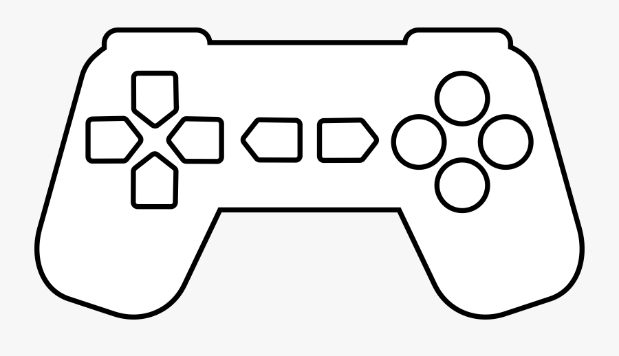 Clipart - Clip Art White Game Controller, Transparent Clipart