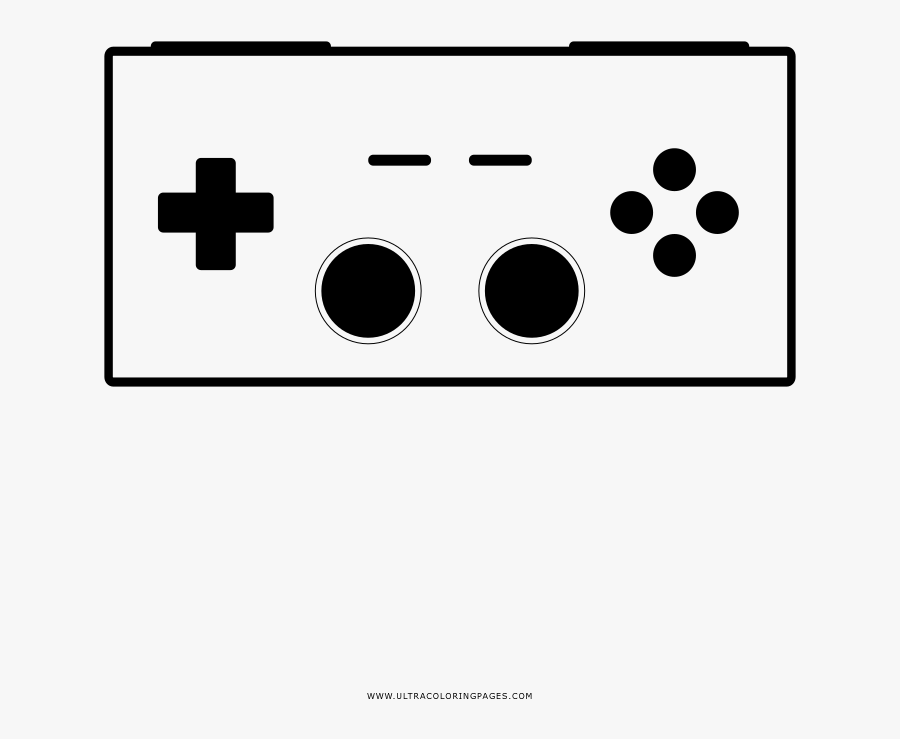 Video Game Controller Coloring Page Clipart , Png Download - Controller Logo, Transparent Clipart