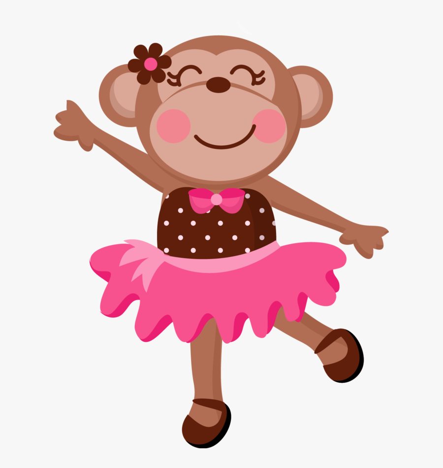 Rainbow Sock Monkey Ballerina Clipart Commercial Use, Transparent Clipart