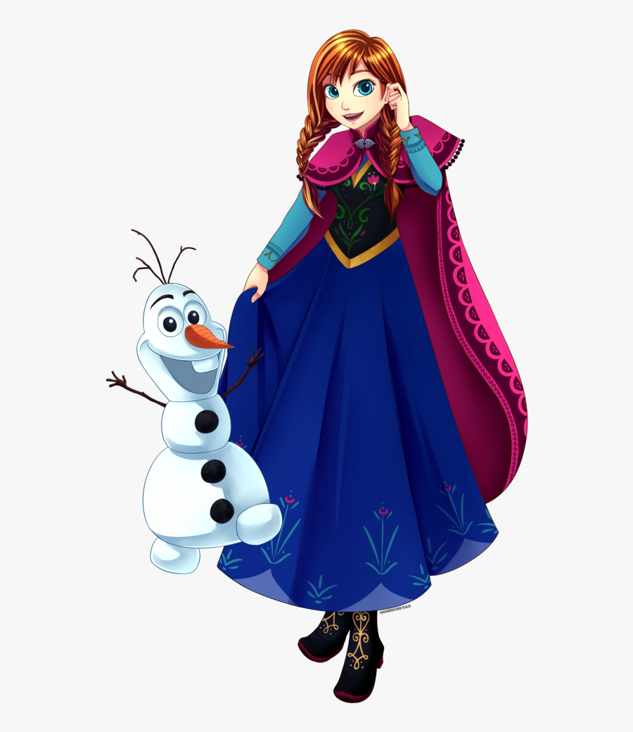 Anna And Olaf From Frozen Clipart , Png Download - جواب بازی پرنسس هارو میشناسی, Transparent Clipart