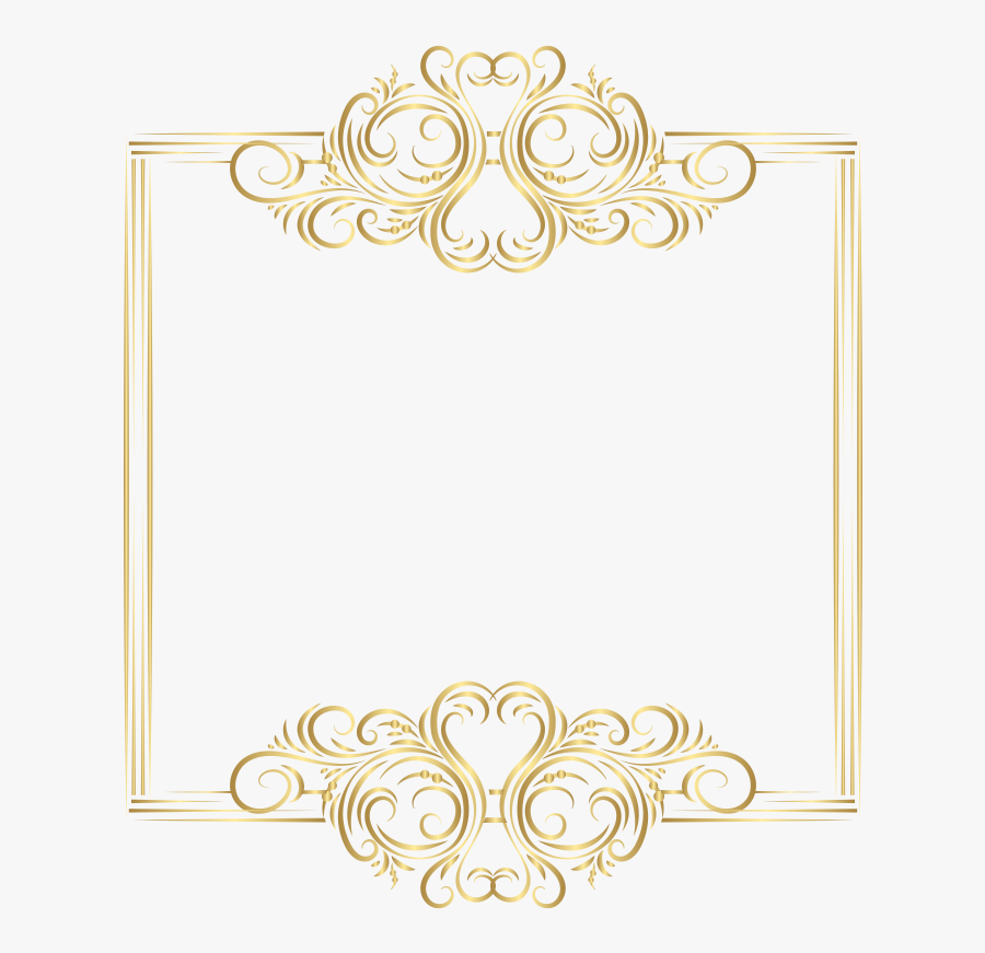 Transparent Panning For Gold Clipart - Transparent Background Elegant Gold Frame Png, Transparent Clipart