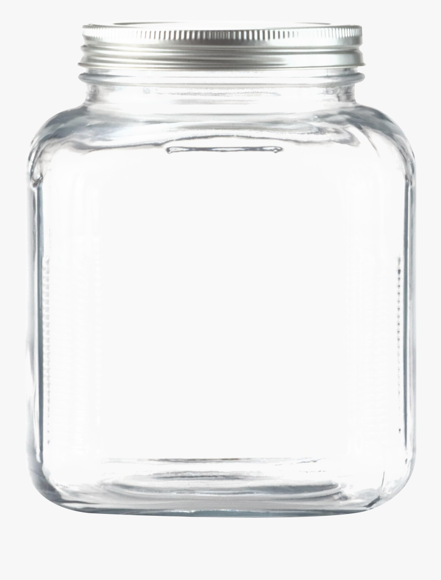 Transparent Mason Jar Clipart Black And White - Clear Mason Jar Glass Jar Transparent Background, Transparent Clipart