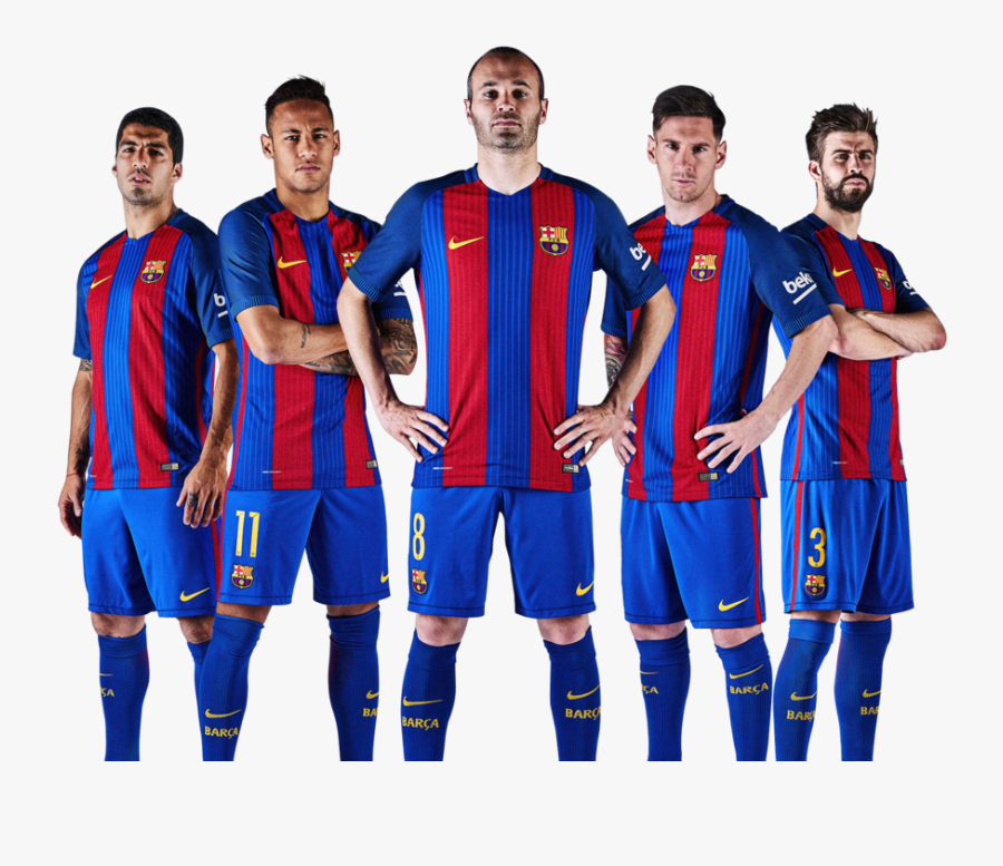 Fc Barcelona Team 2018 Png Clip Art Clipart Image - Barça 2016 17, Transparent Clipart