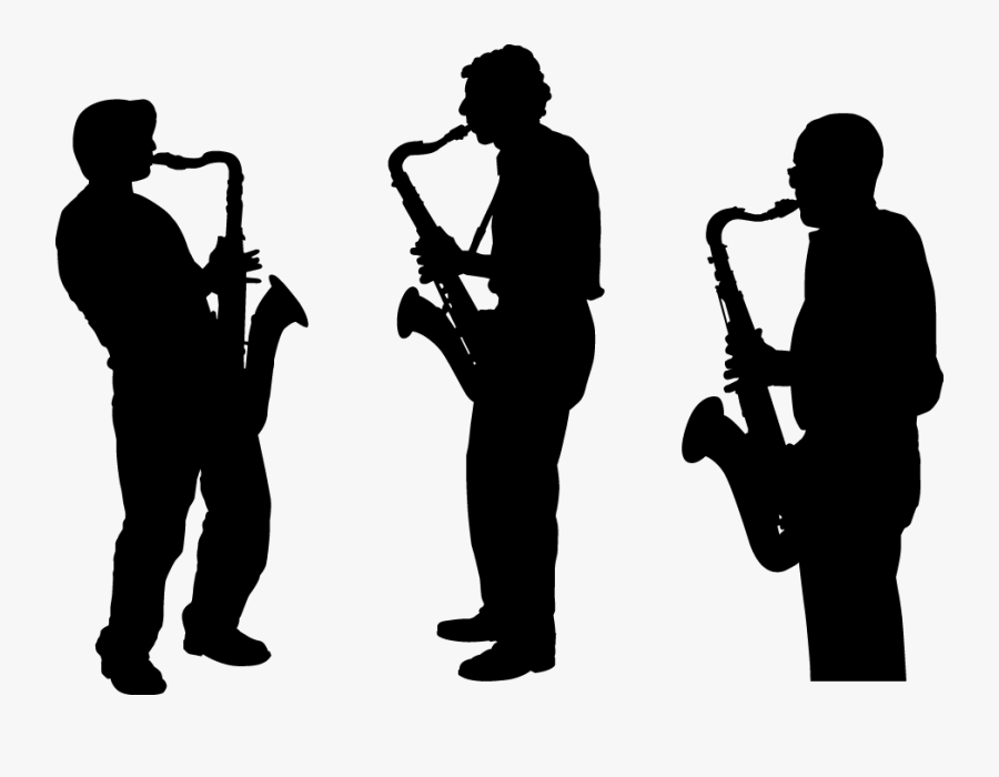 Saxophone Silhouette Musician Musical Ensemble, Transparent Clipart