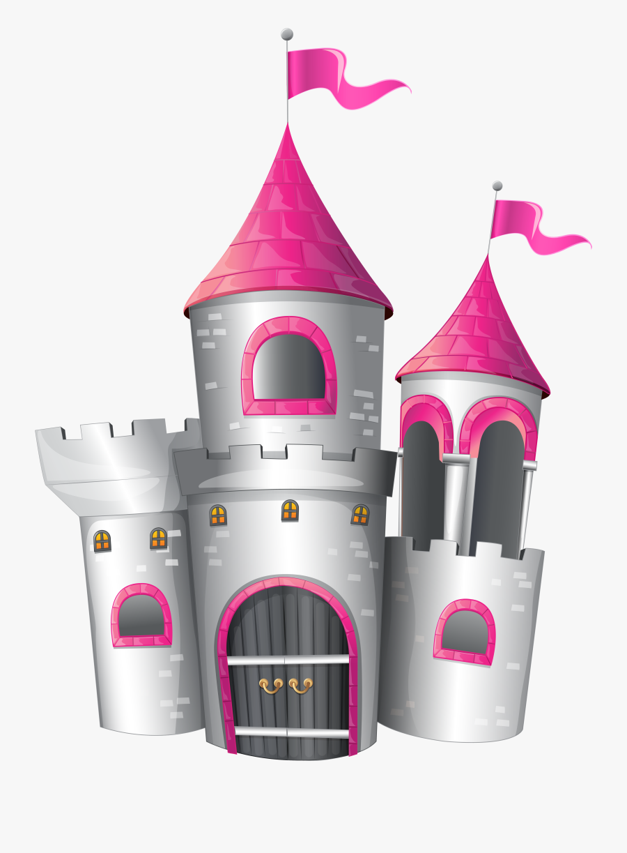 Castle Clipart Pink, Transparent Clipart