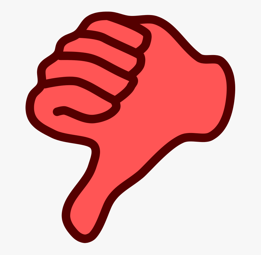 Thumbs Up Thumbs Down Clipart - Red Thumbs Down Clipart, Transparent Clipart