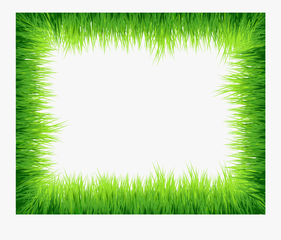 Easter Eggs In Grass Border Png -download Clip Art - Green Border Design Png, Transparent Clipart