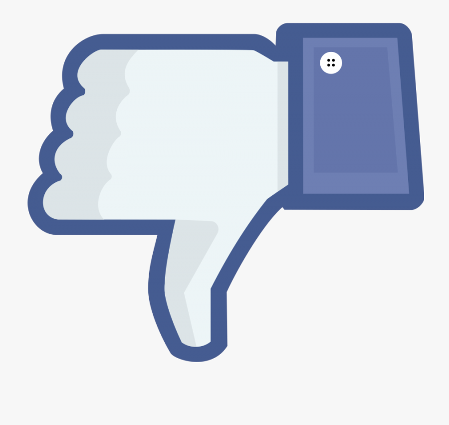 Thumbs Up For Thumbs Down - Bad Facebook, Transparent Clipart