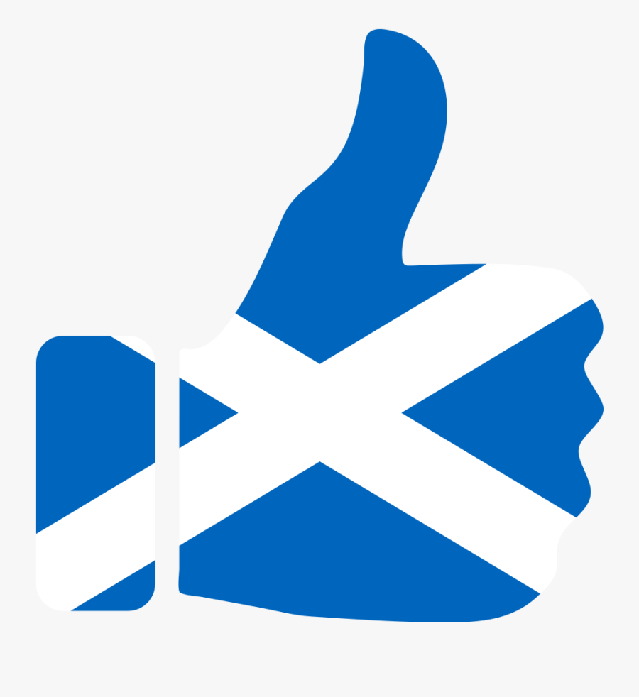 Thumbs Up Scotland - Scotland Flag Thumbs Up, Transparent Clipart