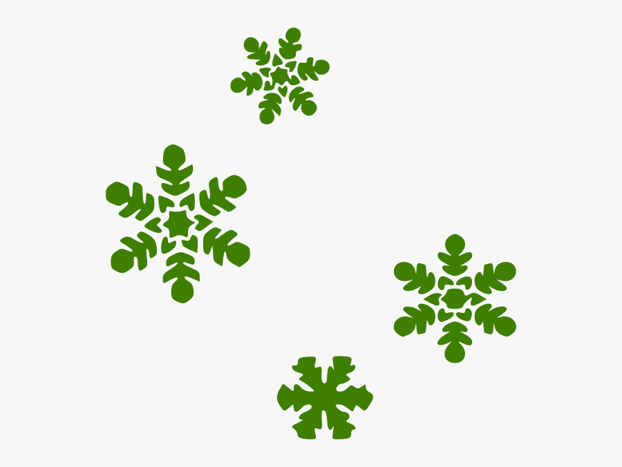 Green Snow Flakes Svg Clip Arts - Snowflake Clipart, Transparent Clipart