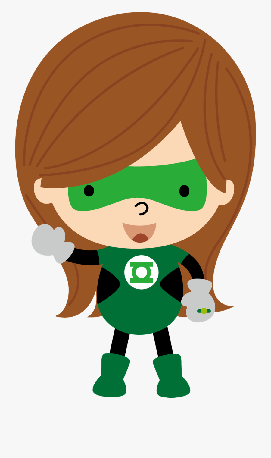 Cute Green Lantern Clip Art, Transparent Clipart