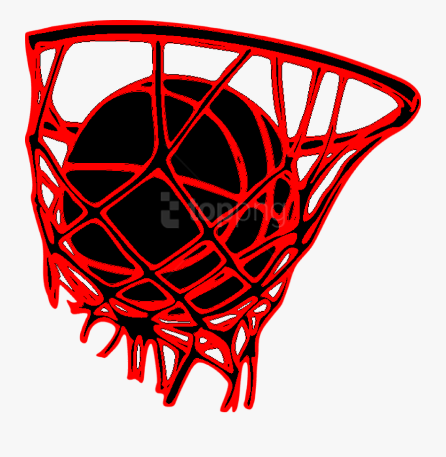 Transparent Red Basketball Net, Transparent Clipart