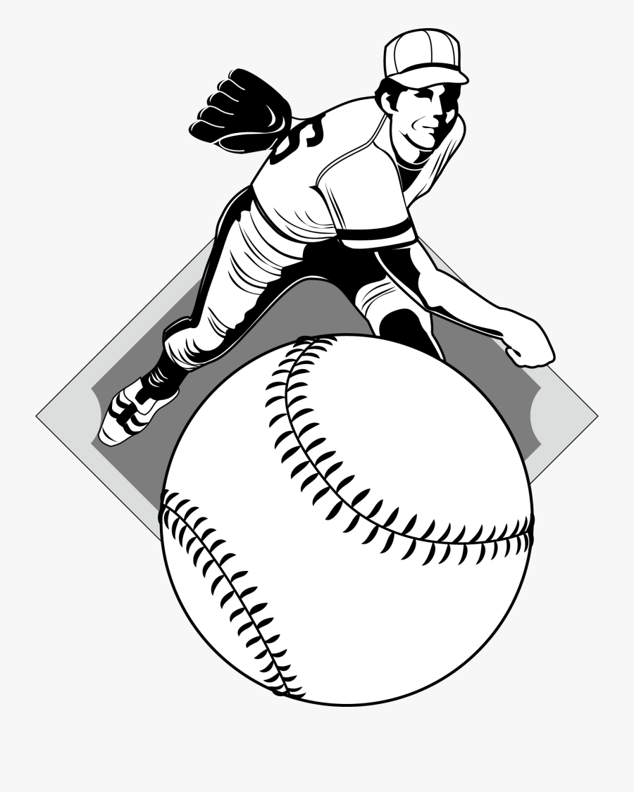 Pitcher Baseball Player Clip Art - Clip Art Baseball Pitcher, Transparent Clipart