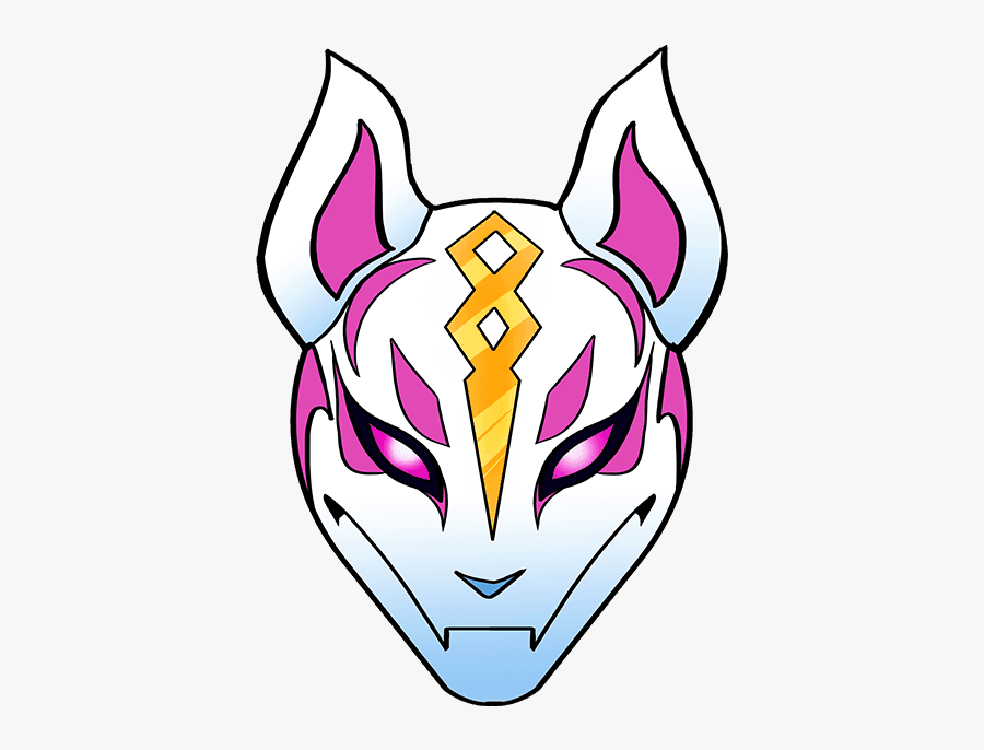 How To Draw Drift Mask From Fortnite - Fortnite Drift Mask Drawing, Transparent Clipart