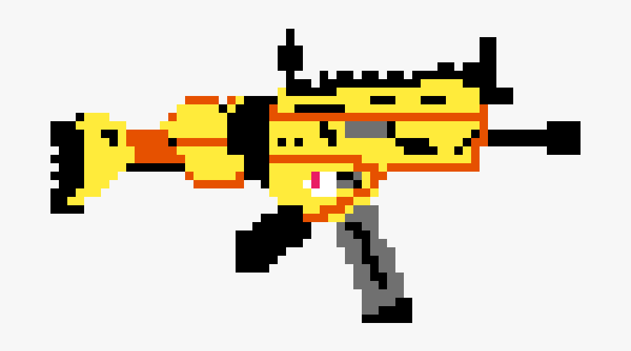 Assault Rifle , Transparent Cartoons - Pixel Art En Fornite, Transparent Clipart