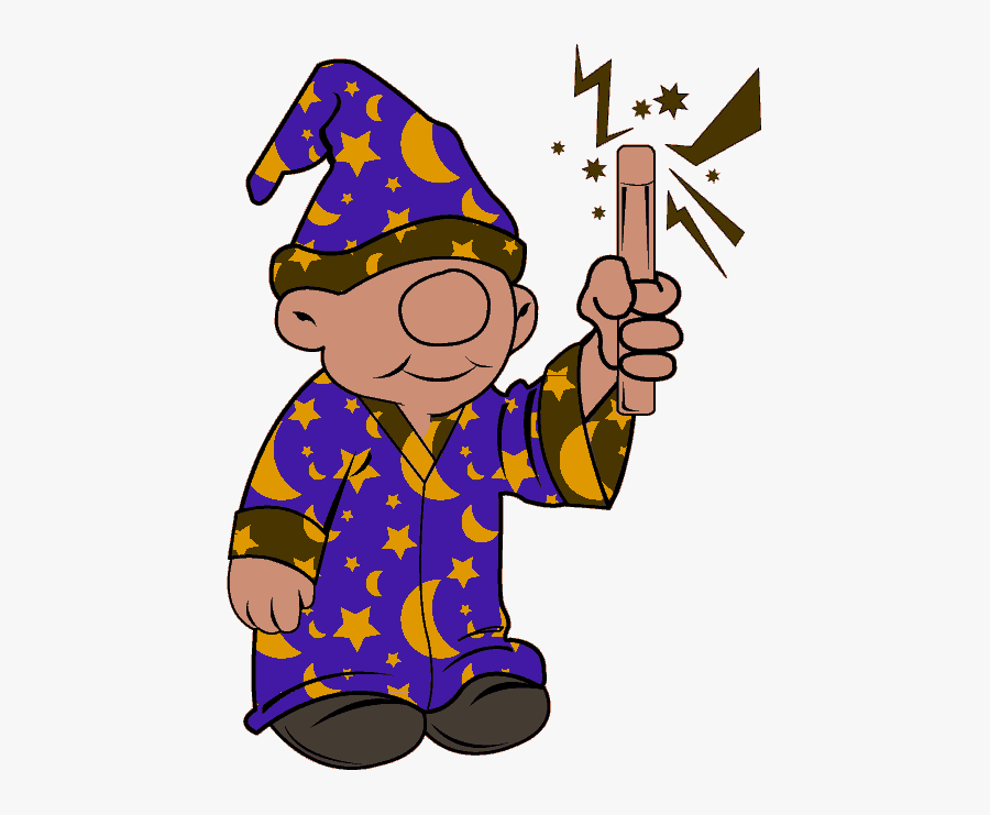 Free Clip Art People &187 Funny Cute Little Wizard - Kid Wizard Clipart, Transparent Clipart