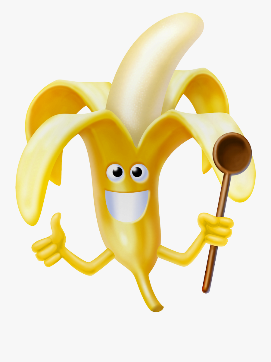 Groente En Fruit Fun - Banana Animasi Png, Transparent Clipart