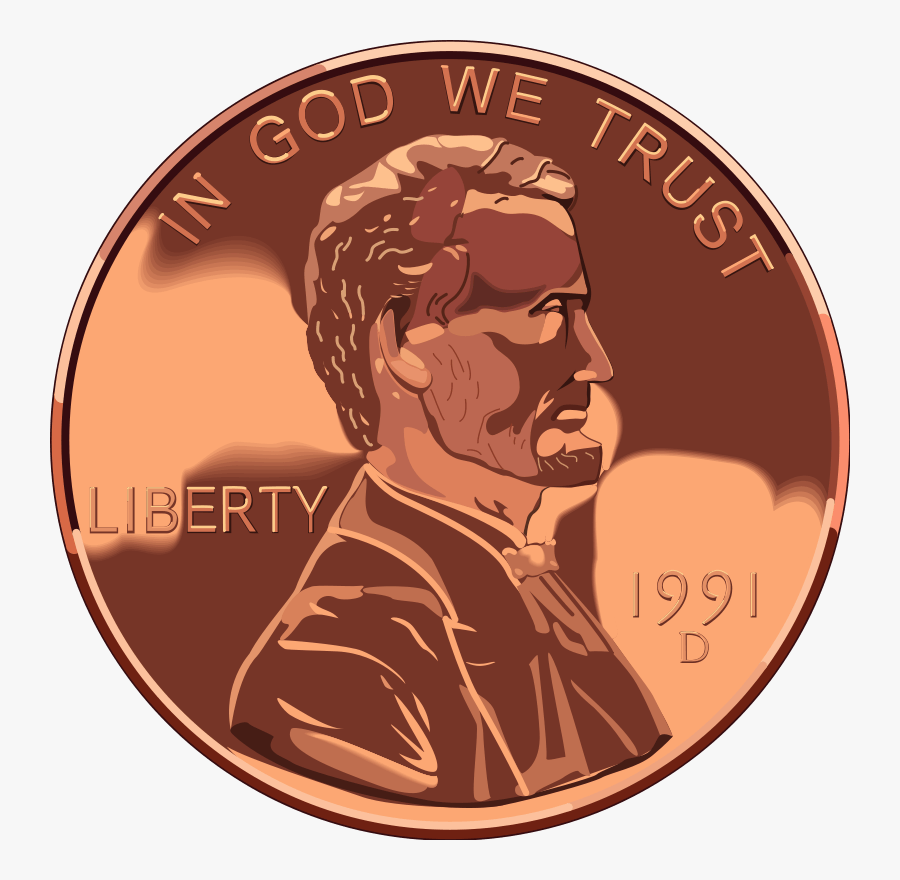 Penny Clip Art - Copper Penny Clip Art, Transparent Clipart