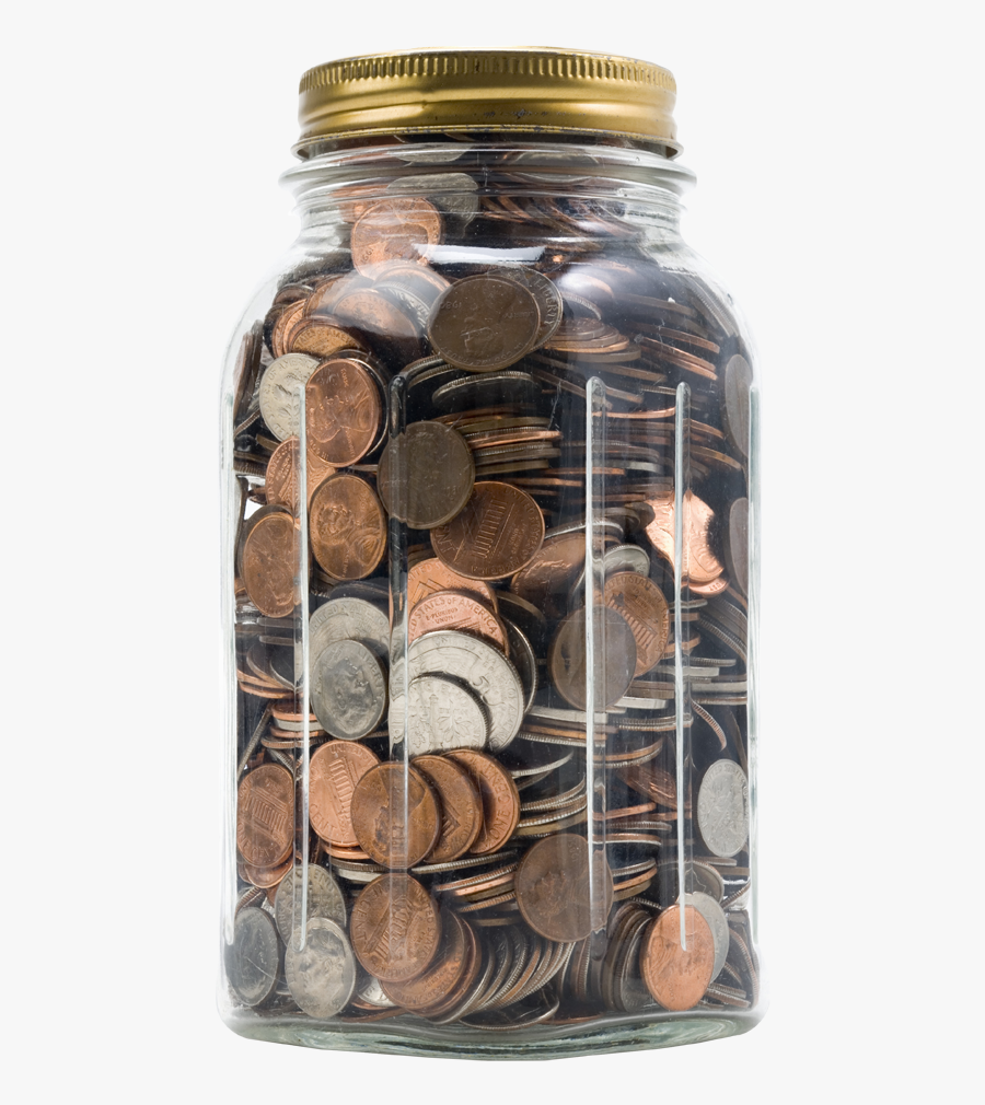 While No Commitment Is Required From Those Who Row - Jar Of Coins Png, Transparent Clipart