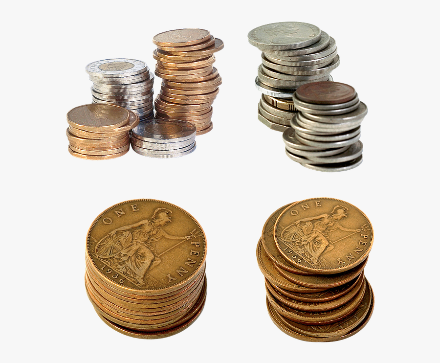 Transparent Penny Front And Back Clipart - Coins, Transparent Clipart