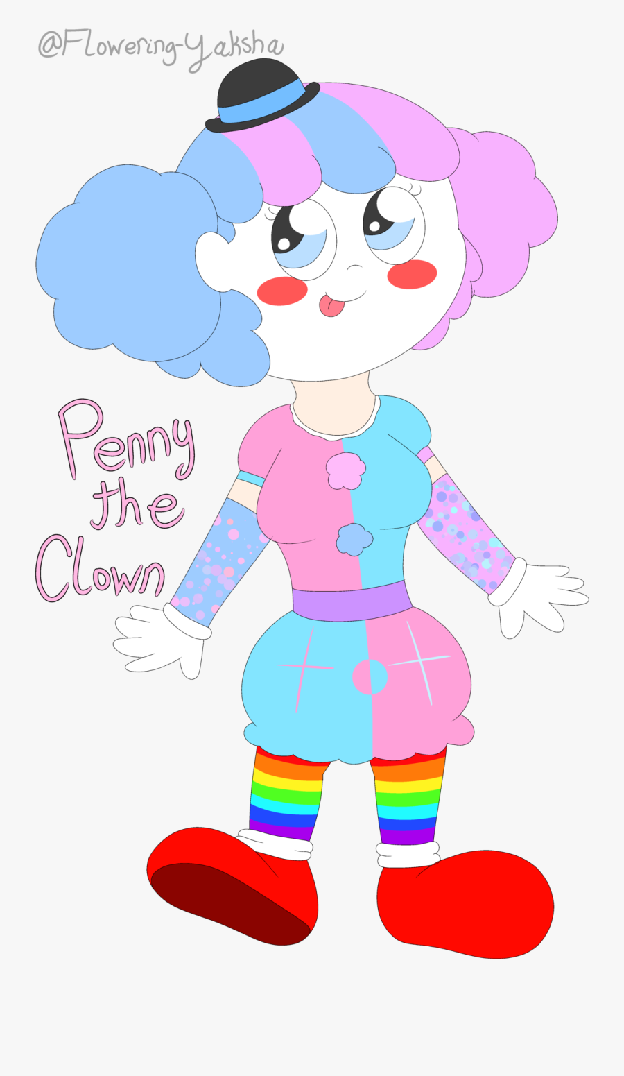 Clown Oc Original Character Penny Penny The Clown Cute - Oc Clown, Transparent Clipart