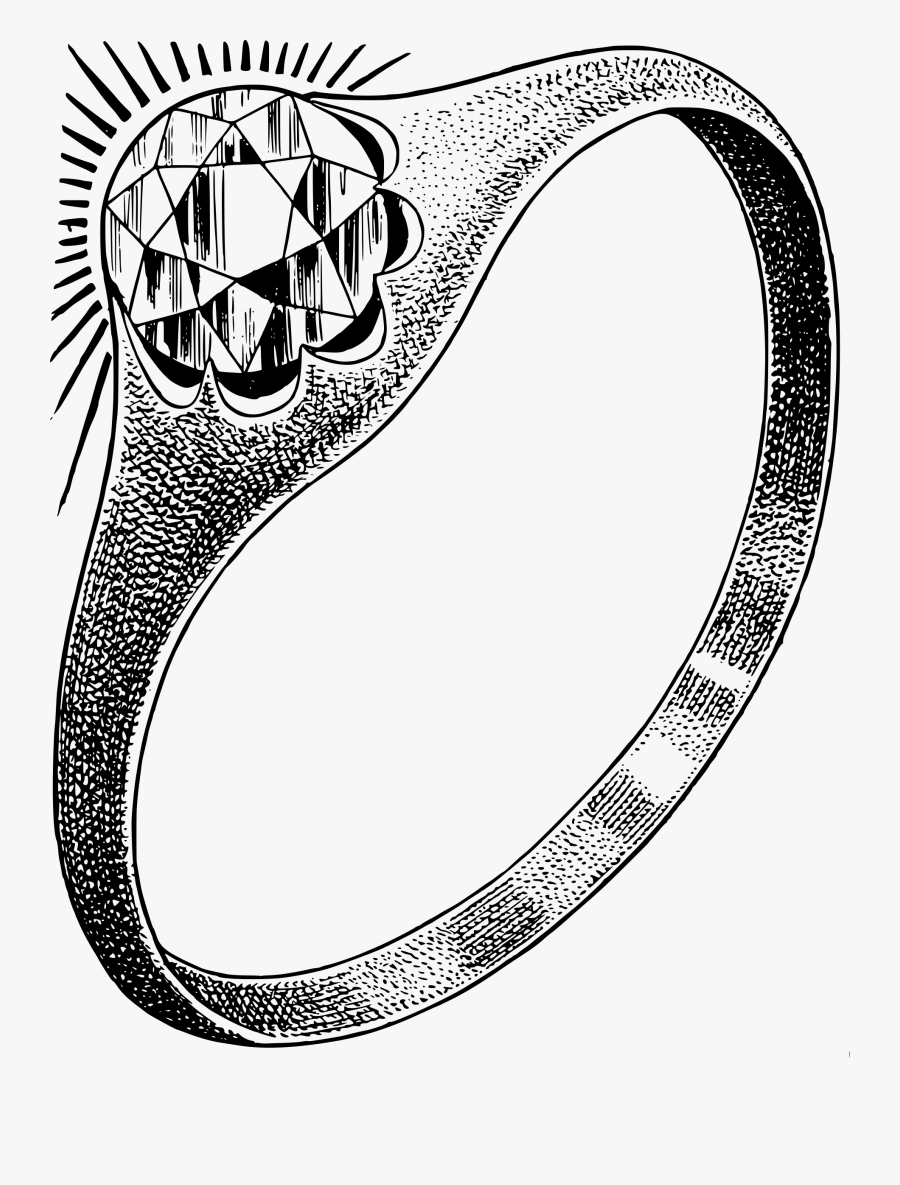 Clipart - Ring Clipart Black And White, Transparent Clipart