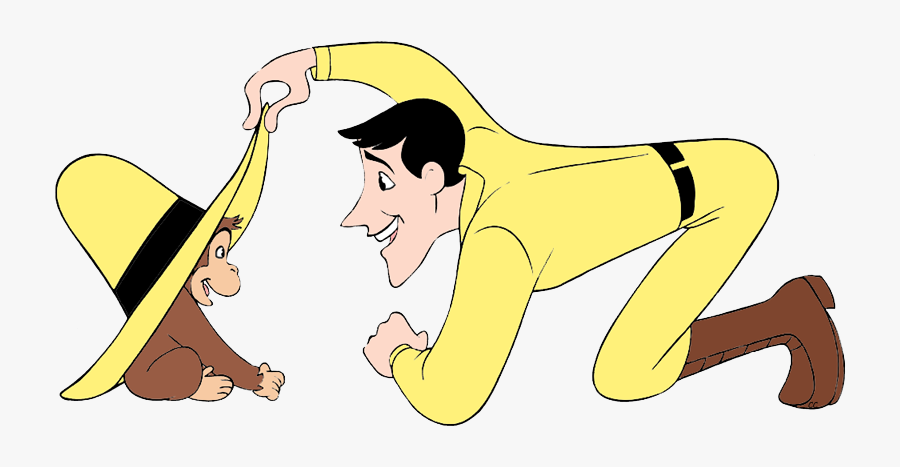 Curious George Man In Yellow Hat Butt, Transparent Clipart