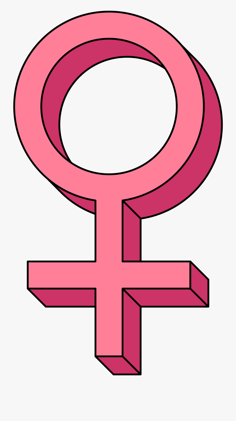 Graphic Library Collection Of Free Femineity Clipart - Female Gender Symbol Transparent, Transparent Clipart