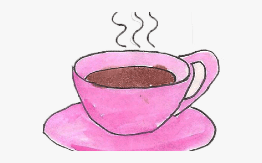 Tea Clipart Pink Coffee Cup - Saucer, Transparent Clipart