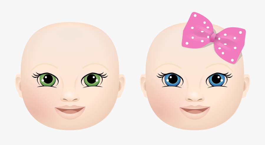 Baby Face Boy And Girl Clipar - Icon Girl And Boy Babys Png, Transparent Clipart