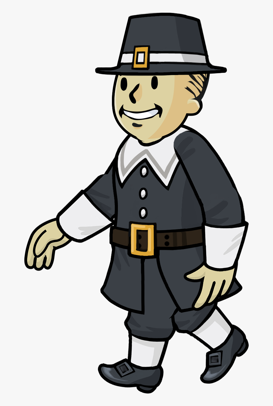 Image Fos Pilgrim Male Walking Png Fallout - Pilgrims Transparent Png, Transparent Clipart