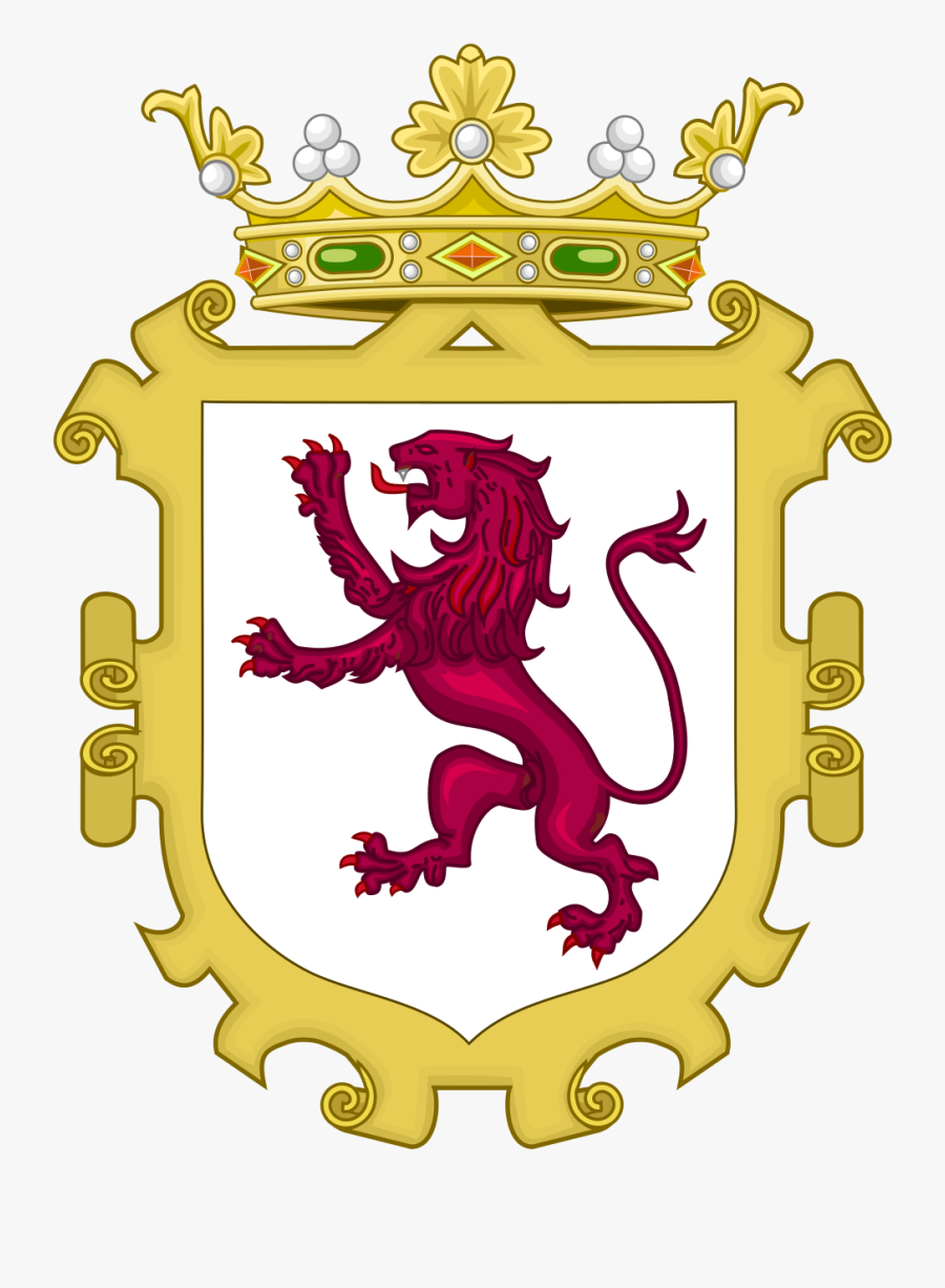 Gutierrez Of Spain Coat Of Arms Png - Kingdom Of Leon Flag, Transparent Clipart