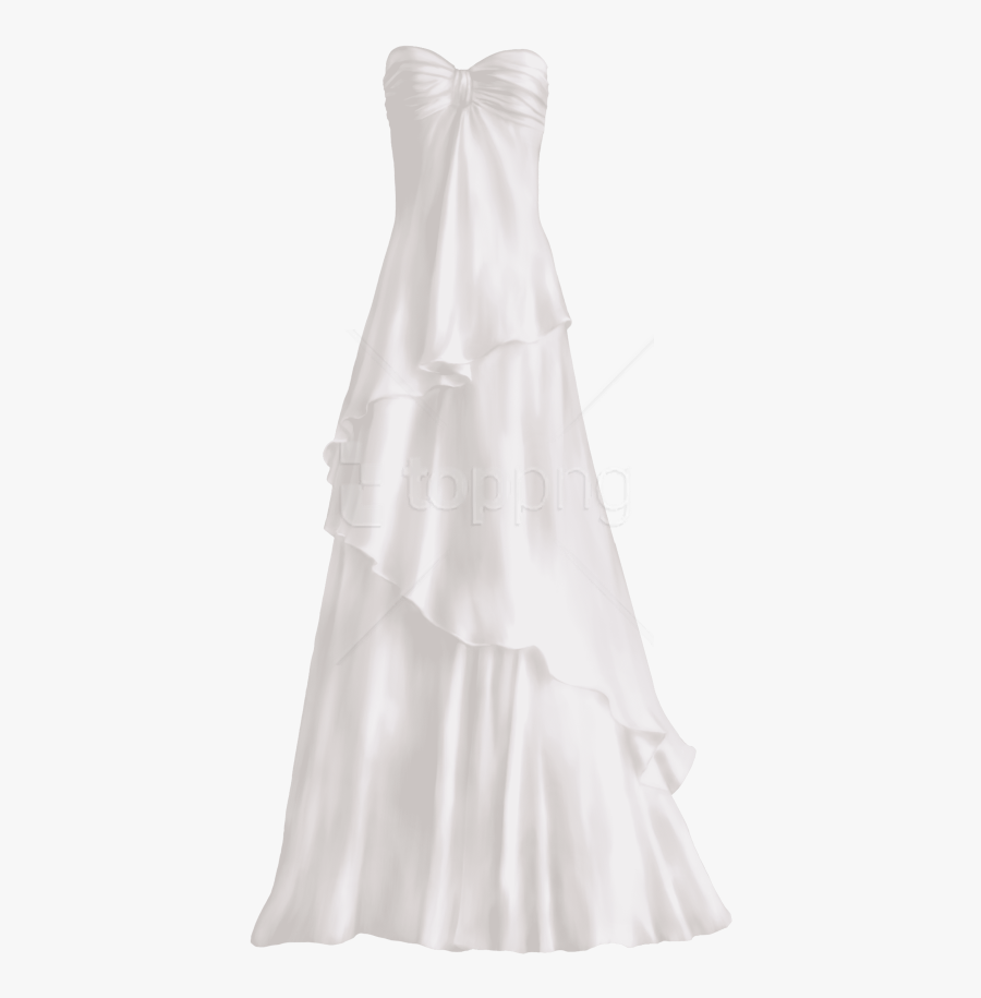 Download Elegant Wedding Dress Clipart Png Photo - Wedding Dress Transparent Background, Transparent Clipart