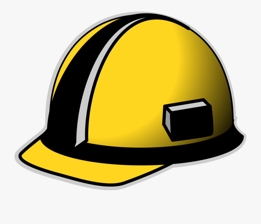 Pilgrim Hat Hard Clipart Black And Yellow Hd Transparent - Hard Hat Clip Art, Transparent Clipart