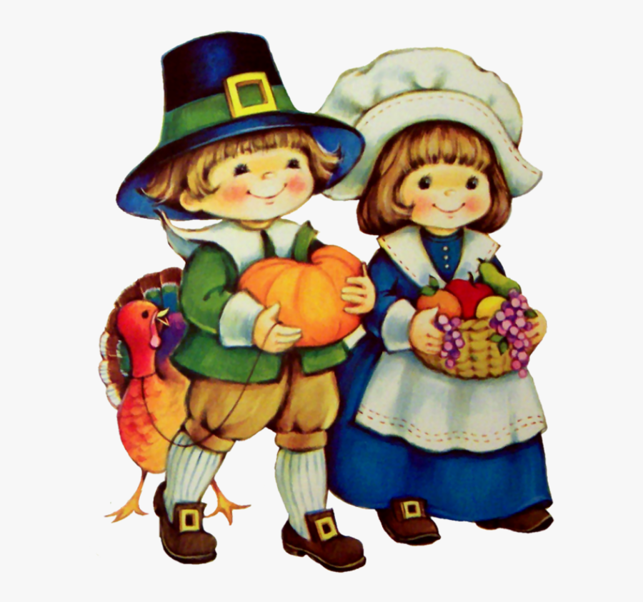 2010 Die Cut Thanksgiving Day With Pilgrim - Thanksgiving Tubes, Transparent Clipart