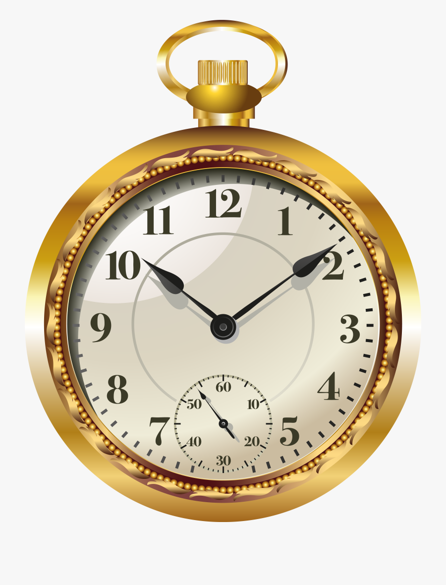 Pocket Watch Clock Png Clip Art - Pocket Watch Clipart Transparent, Transparent Clipart