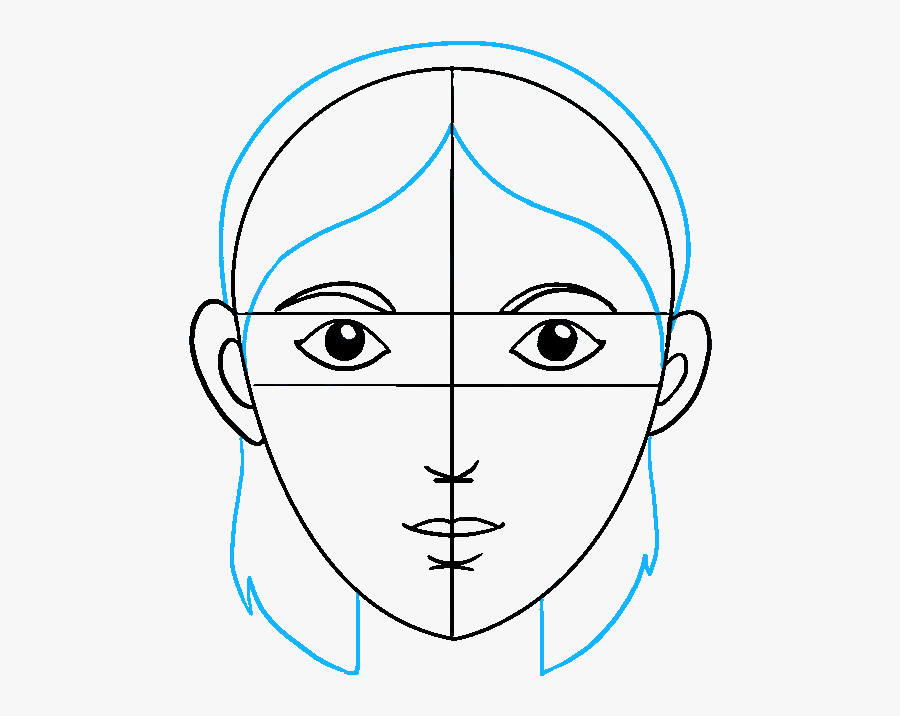 Drawing Paint Face - Drawing, Transparent Clipart