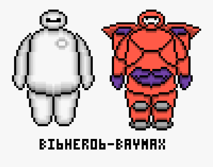 Transparent Baymax Png - Big Hero 6 Pixel Art, Transparent Clipart