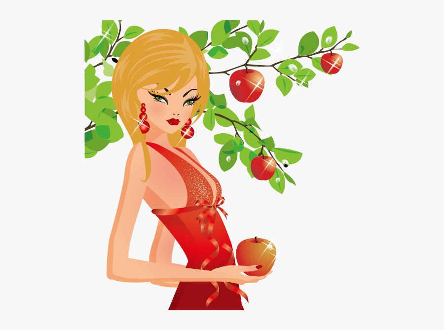 Clip Art Apple Picking Clipart - Apple Tree Vector Png, Transparent Clipart