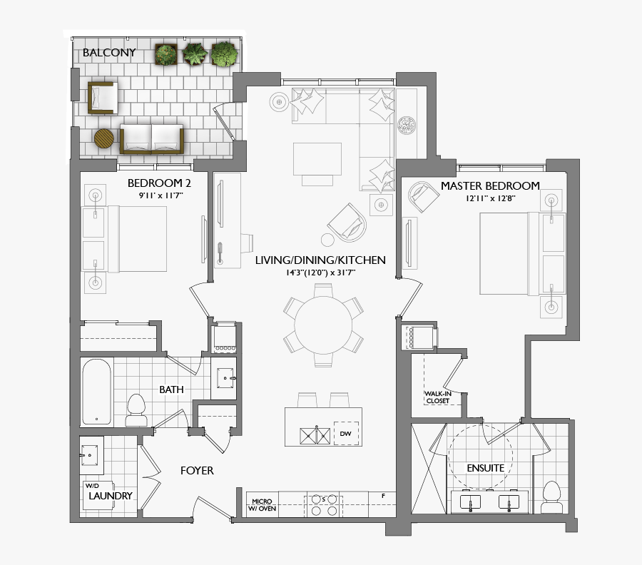 Clipart Royalty Free Library Mill Street Condominum - Floor Plan, Transparent Clipart