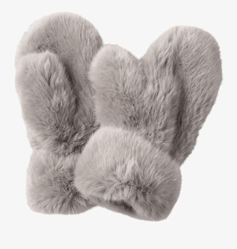 animal fur mittens