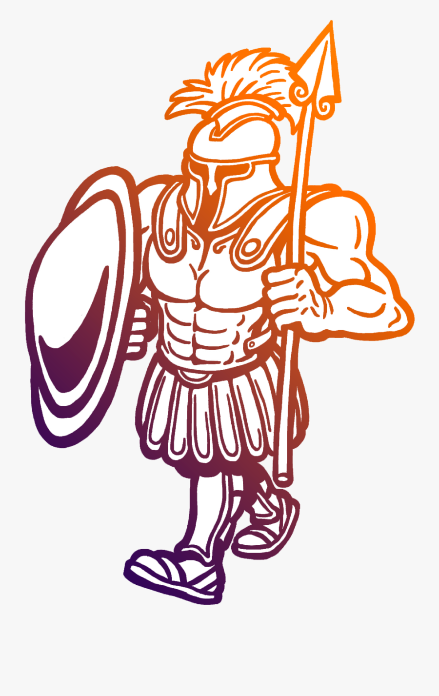 Gladiator Equipment Cliparts - Soldier Drawing Trojan War, Transparent Clipart