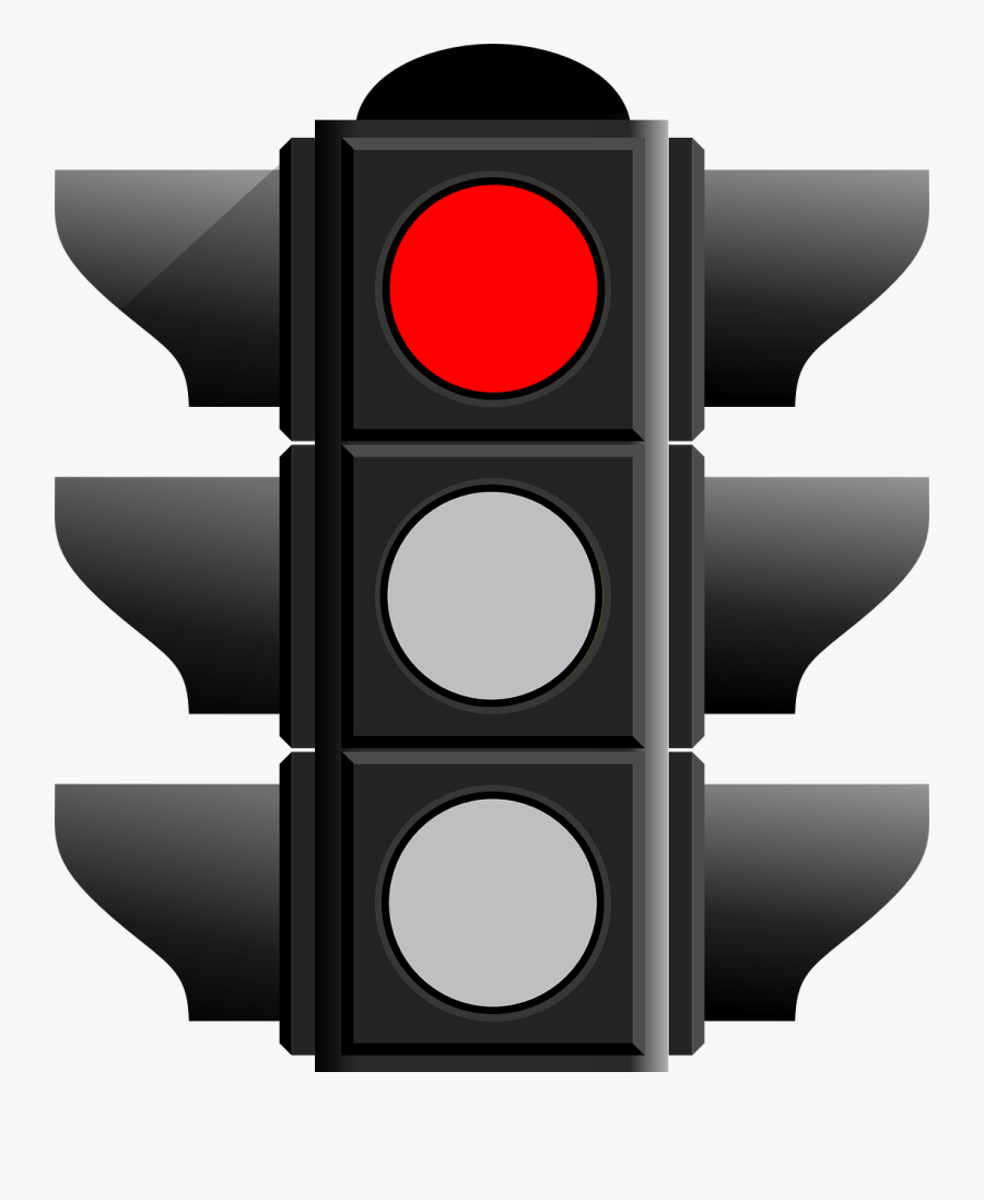 Traffic Light Red Stop Free Picture - Traffic Lights In Kenya, Transparent Clipart